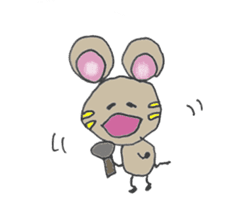 YURARI MOUSE sticker #497371