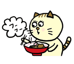Gluttonous cat Sirena sticker #497675