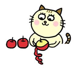 Gluttonous cat Sirena sticker #497690