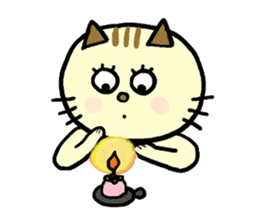 Gluttonous cat Sirena sticker #497700