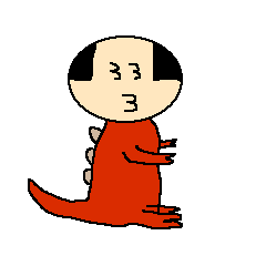 Daily life of the costume dinosaur uncle