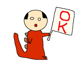 Daily life of the costume dinosaur uncle sticker #498721