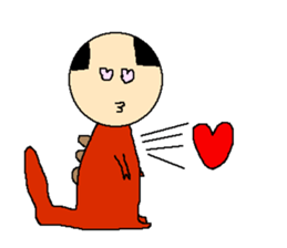 Daily life of the costume dinosaur uncle sticker #498736