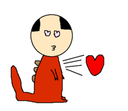 Daily life of the costume dinosaur uncle sticker #498736