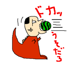 Daily life of the costume dinosaur uncle sticker #498745