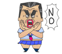 Japanese middle age high school student sticker #499038