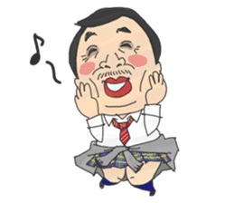 Japanese middle age high school student sticker #499041