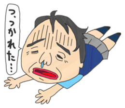 Japanese middle age high school student sticker #499046