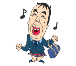 Japanese middle age high school student sticker #499047