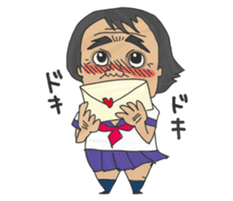 Japanese middle age high school student sticker #499048