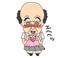 Japanese middle age high school student sticker #499051