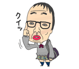 Japanese middle age high school student sticker #499052