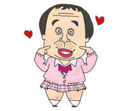 Japanese middle age high school student sticker #499060