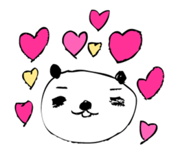 A capricious panda Camille (Handwriting) sticker #499235