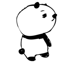 A capricious panda Camille (Handwriting) sticker #499240