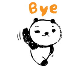 A capricious panda Camille (Handwriting) sticker #499241