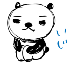 A capricious panda Camille (Handwriting) sticker #499244