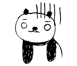 A capricious panda Camille (Handwriting) sticker #499245