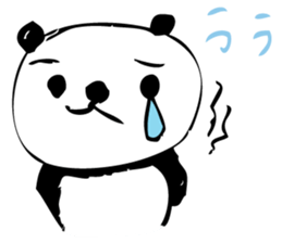 A capricious panda Camille (Handwriting) sticker #499247