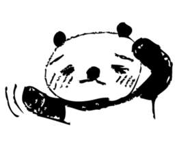 A capricious panda Camille (Handwriting) sticker #499248