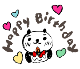 A capricious panda Camille (Handwriting) sticker #499251