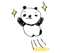 A capricious panda Camille (Handwriting) sticker #499252