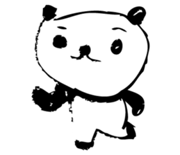 A capricious panda Camille (Handwriting) sticker #499255