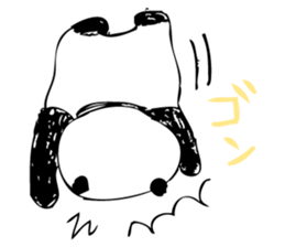 A capricious panda Camille (Handwriting) sticker #499256