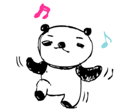 A capricious panda Camille (Handwriting) sticker #499257