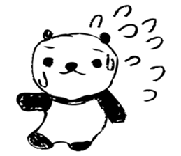 A capricious panda Camille (Handwriting) sticker #499258