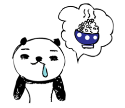 A capricious panda Camille (Handwriting) sticker #499259