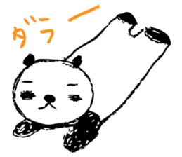 A capricious panda Camille (Handwriting) sticker #499262