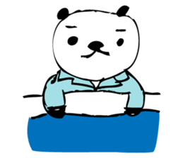 A capricious panda Camille (Handwriting) sticker #499264