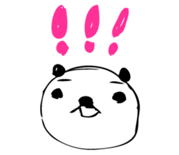 A capricious panda Camille (Handwriting) sticker #499267