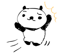 A capricious panda Camille (Handwriting) sticker #499268