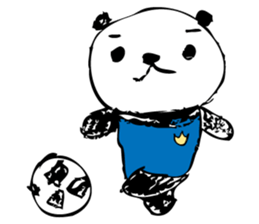 A capricious panda Camille (Handwriting) sticker #499270