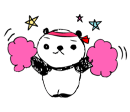 A capricious panda Camille (Handwriting) sticker #499271