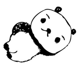 A capricious panda Camille (Handwriting) sticker #499272