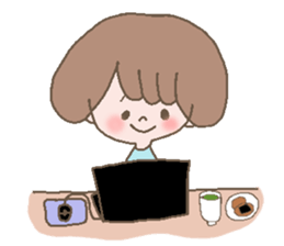 girl & nekoko sticker #499359