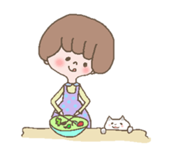 girl & nekoko sticker #499369