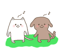 girl & nekoko sticker #499378