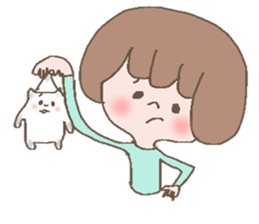 girl & nekoko sticker #499386