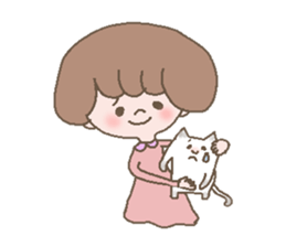 girl & nekoko sticker #499387