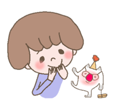 girl & nekoko sticker #499388