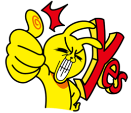 Naughty rabbit sticker #499675