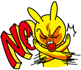 Naughty rabbit sticker #499676