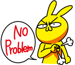 Naughty rabbit sticker #499679