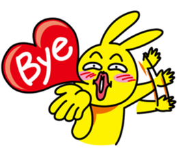 Naughty rabbit sticker #499680