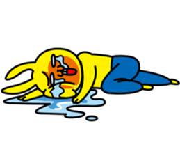 Naughty rabbit sticker #499685