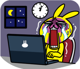 Naughty rabbit sticker #499693